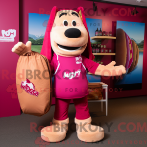 Magenta Hot Dog mascot...