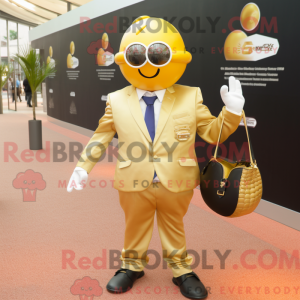 Guld Petanque Ball maskot...