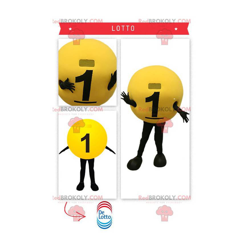 Mascote da bola de loteria - Redbrokoly.com