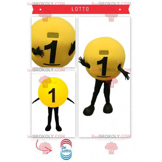 Mascote da bola de loteria - Redbrokoly.com