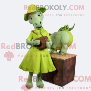 Postava maskota Lime Green...
