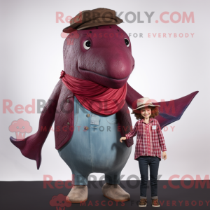 Maroon bultrug mascotte...