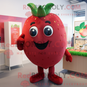 Maroon Strawberry maskot...