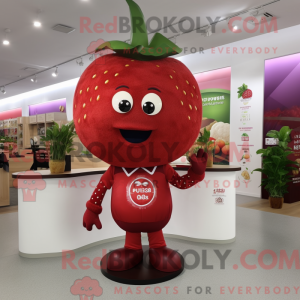 Maroon Strawberry maskot...