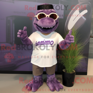 Lilla Iguanodon maskot...