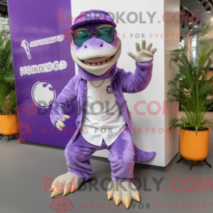 Lilla Iguanodon maskot...