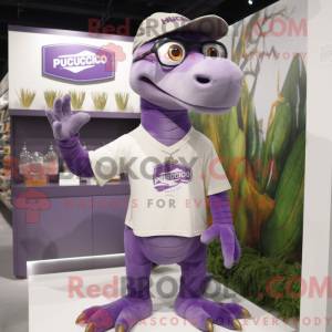 Lilla Iguanodon maskot...