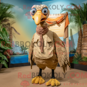 Tan Dodo Bird Maskottchen...