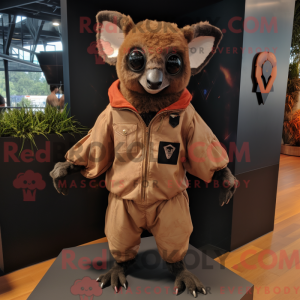 Rust Fruit Bat mascot...