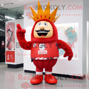 Red King-maskotdraktfigur...