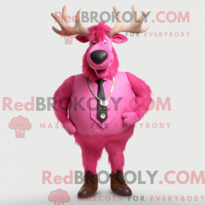 Pink Irish Elk maskot...