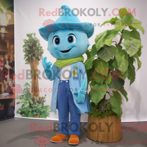 Maskotkostymefigur Sky Blue...
