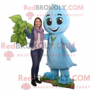 Sky Blue Beanstalk maskot...