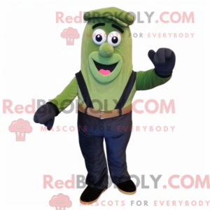 Navy Green Bean Maskottchen...