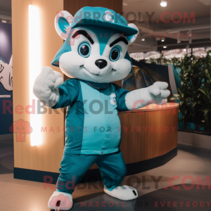 Postava maskota Teal Badger...