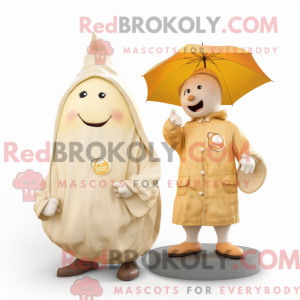 Krem aprikos maskot drakt...