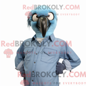 Sky Blue Vulture maskot...