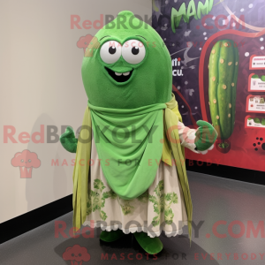 Agurk maskot drakt karaktär...