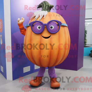 Purple Pumpkin mascot...