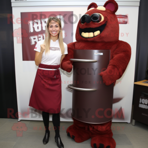 Maroon Bbq Ribs mascotte...