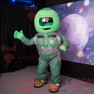Figura de astronauta verde...