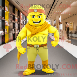 Citrongul Strongman maskot...
