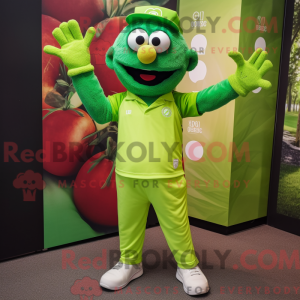 Postava maskota Lime Green...