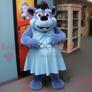 Blå Gorilla maskot kostume...