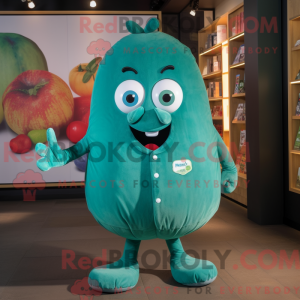 Teal Cucumber mascot...
