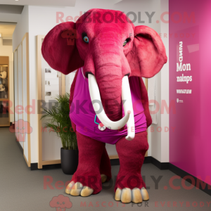 Magenta Mammoth maskot...