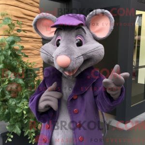 Personaggio mascotte viola...