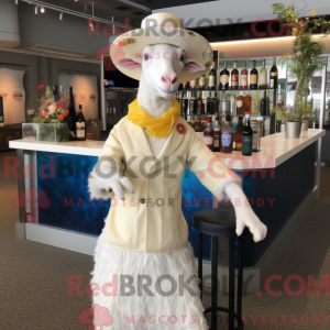 White Boer Goat mascot...