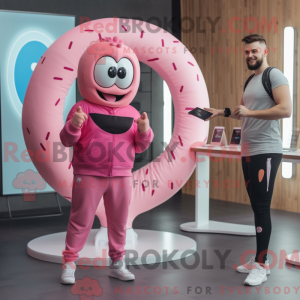 Maskottchenkostüm Pink...