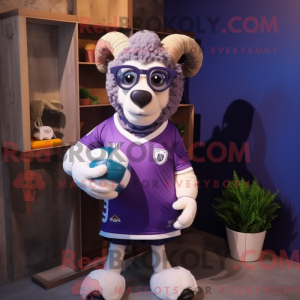 Postava maskota Purple Ram...