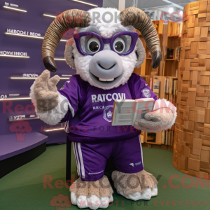 Postava maskota Purple Ram...