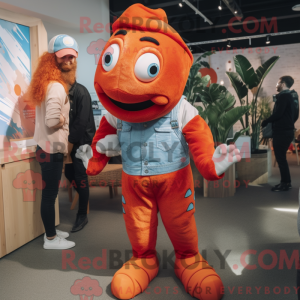 Red Clown Fish maskot...
