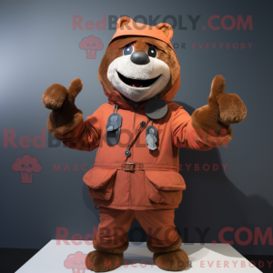 Fantasia de mascote Rust Juggle com parca e luvas - Mascotes de malabarismo - REBROKO_318670 - RedBrokoly.com
