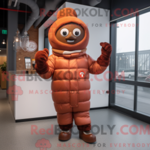 Fantasia de mascote Rust Juggle com parca e luvas - Mascotes de malabarismo - REBROKO_318671 - RedBrokoly.com