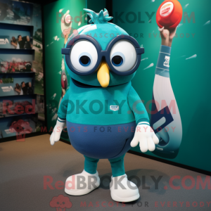 Postava maskota Teal Pho...