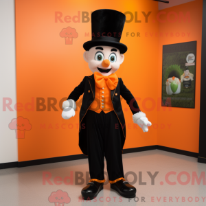 Orange irsk danser maskot...