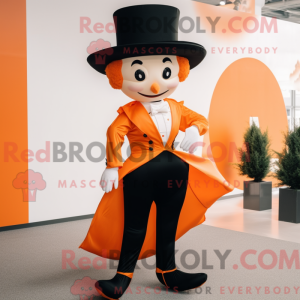 Orange Irish Dancer mascot...