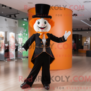 Orange Irish Dancer mascot...