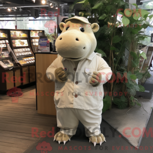 Mascotte d hippopotame...