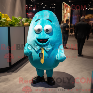 Cyan Potato Maskottchen...