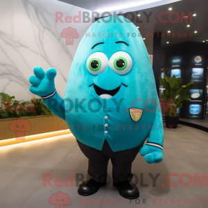 Cyan Potato Maskottchen...
