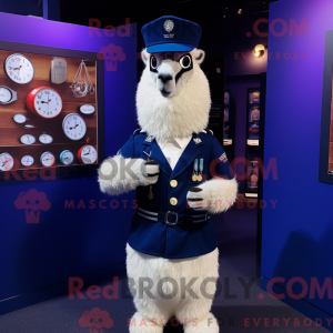 Navy Lama-maskotdraktfigure...