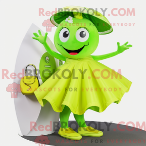 Maskotdraktfigura Lime...