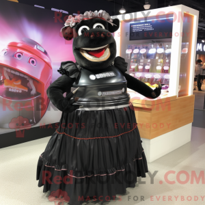 Mascotte de personnage noir...