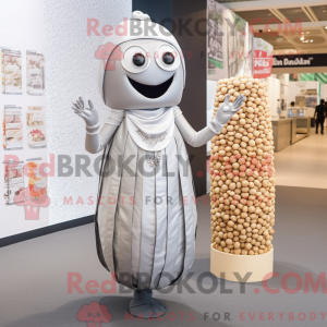 Sølv Falafel maskot kostume...