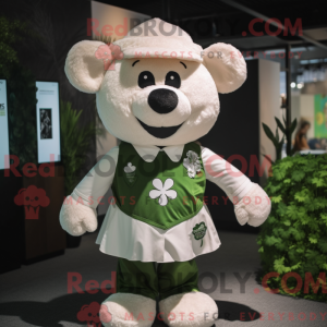White Four Leaf Clover...